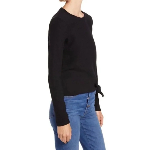 Madewell Texture & Thread Jacquard Knot-Front Top - Picture 2 of 8
